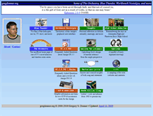 Tablet Screenshot of gregdonner.org